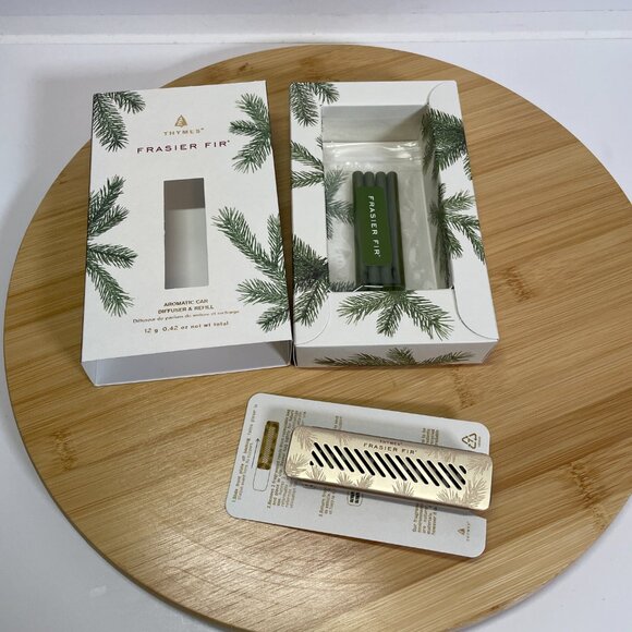 Thymes Frasier Fir Automatic Car Diffuser Kit & Refills Vent Attachment - Picture 7 of 8